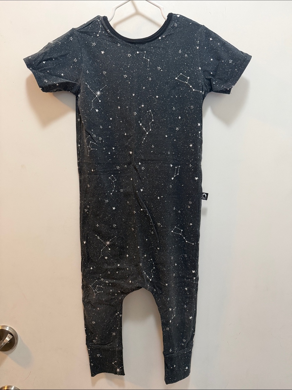 Rags Size 3/4 Kids Constellation One-Piece Romper - Black & White